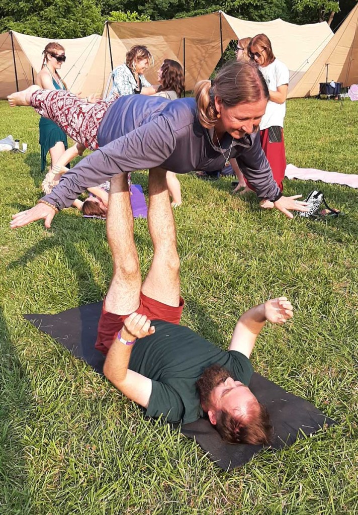 Cherie Dawn Haas - acroyoga - PlayThink Festival